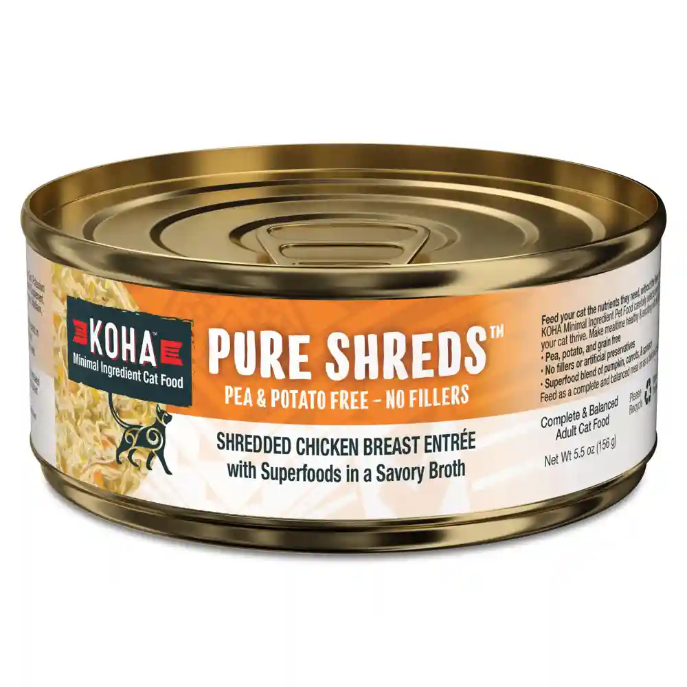 Koha Grain Free Cat Food Pure Shreds - Chkn 5.5oz